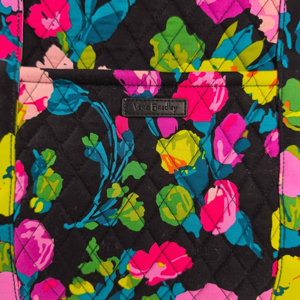Vera Bradley Get Going Tote Hilo Meadow Quilted Large NWT Retired Floral Bag - Picture 4 of 10